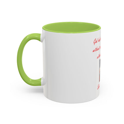St. Augustine Quote Crucifixion Coffee Mug — “God had one Son on earth without sin, but never one without suffering.” (11/15 oz)
