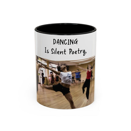 Inspirational Dance Mug – 11oz Accent Ceramic | Poetic Quote