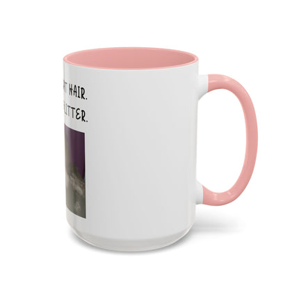 Kitty Glitter Coffee Mug — "This Isn't Cat Hair, It's Kitty Glitter" Accent Mug