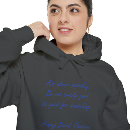 Hoodie – “Aim Above Morality” Inspirational Quote Pullover