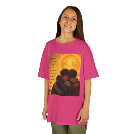 Kids Hug Tee — "Sometimes all you need is a hug" Heartwarming Children's T‑Shirt