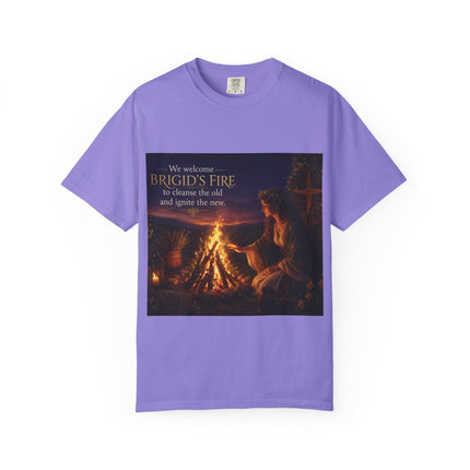 Brigid's Fire Festival T-Shirt — Celtic Imbolc Bonfire Design