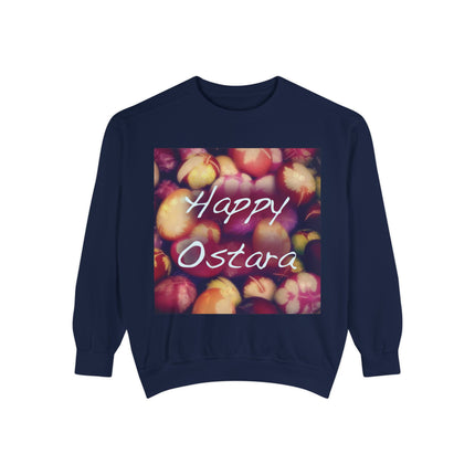 Happy Ostara Unisex Garment-Dyed Sweatshirt