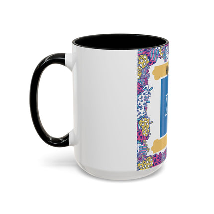 Happy Hanukkah Mug – 15oz Accent Ceramic Cup for Festive Joy