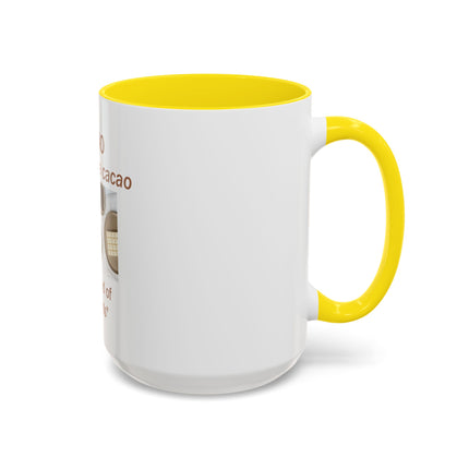 Cacao Coffee Mug – "The Food of the Gods" Botanical Cocoa Illustration (11/15 oz)