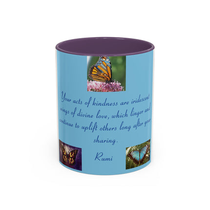 Inspirational Butterfly Coffee Mug – Rumi Quote – 11oz