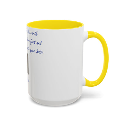 15oz Ceramic Mug with Khalil Gibran Quote | Earth Accent Cup