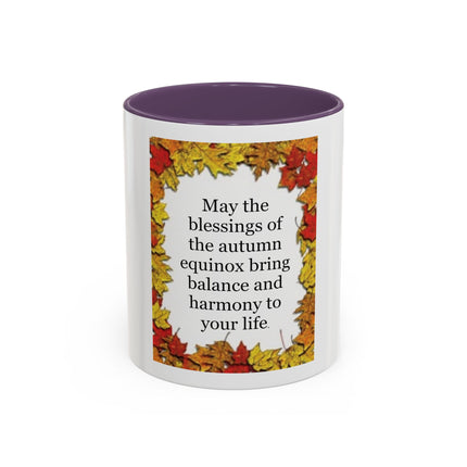 Autumn Equinox Coffee Mug – "May the blessings of the autumn equinox bring balance and harmony to your life"
