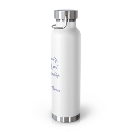 Thoreau Quote Bottle – 22oz Copper Vacuum Insulated | Inspirational