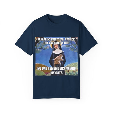 Funny Cat Lover T-Shirt – ‘No One Remembers Me & My Cats’