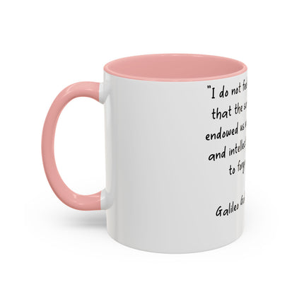 Galileo Quote Mug – 11oz Ceramic Accent Cup for Scholars & Thinkers