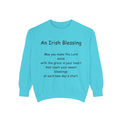 Irish Blessing Unisex Sweatshirt | Comfortable Gift for St. Patrick's Day & Everyday Inspiration