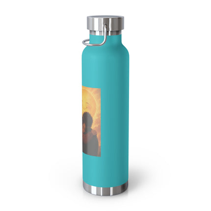 22oz Vacuum Bottle — 'Sometimes You Need A Hug' Sunset Design