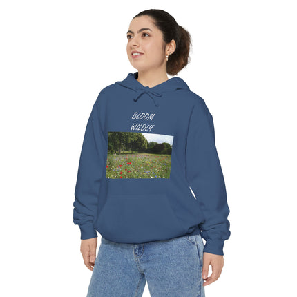 Bloom Wildly Hoodie — Floral Meadow Photo Sweatshirt