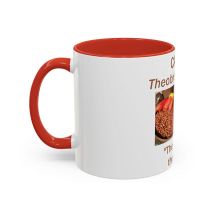 Cacao Accent Mug – "Food of the Gods", 11oz Ceramic