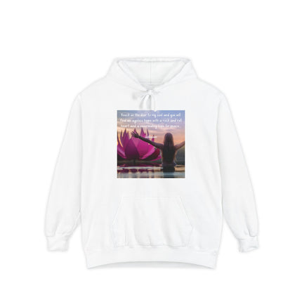Hoodie — "Knock on the Door to My Soul" Lotus Woman Peace & Rock 'n' Roll Quote