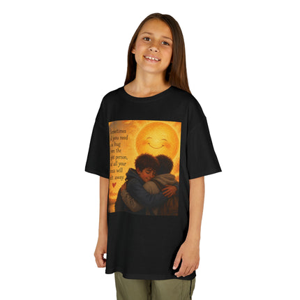 Kids Hug Tee — "Sometimes all you need is a hug" Heartwarming Children's T‑Shirt