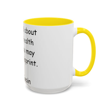 Mark Twain Quote Mug – 15oz Accent Cup for Bookish Mischief