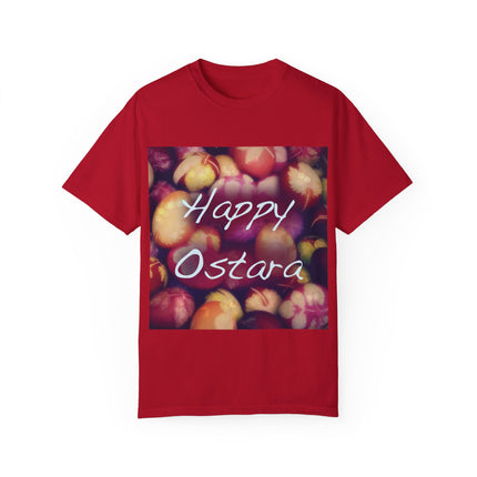 Ostara Celebration Tee – Unisex Garment-Dyed Shirt with Egg Motif