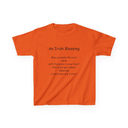 Kids Irish Blessing Tee - Inspirational Kids Cotton Shirt