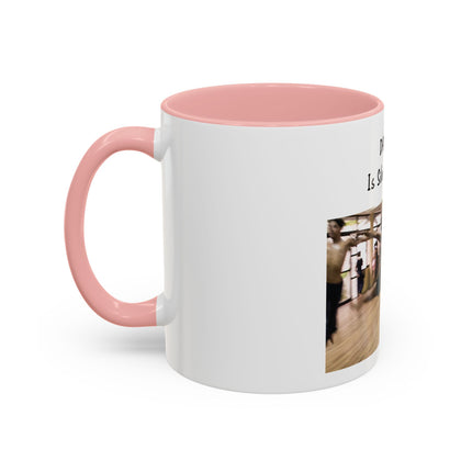 Dancing Is Silent Poetry Accent Coffee Mug — Inspirational Dance Quote Mug