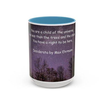 Desiderata Quote Mug – 15oz Ceramic Accent Drinkware