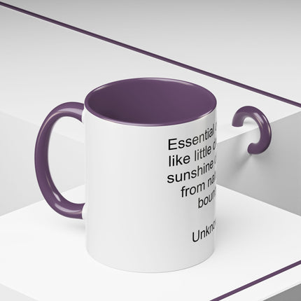 Essential Oils Quote Coffee Mug — “Essential oils are like little drops of sunshine...”