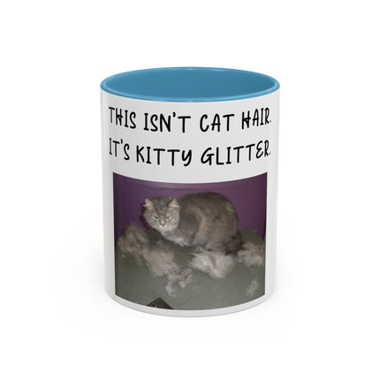 Kitty Glitter Mug – 11oz Accent Ceramic Cup for Cat Lovers
