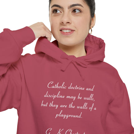 Catholic Doctrine 'Walls of a Playground' Hoodie