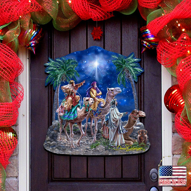 The Magic of Three Kings Nativity Door Decor by D. Gelsinger - Nativity Holiday Decor - 8161026H-1810-0