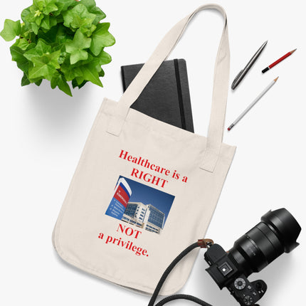 Healthcare Is a Right Tote – Organic Canvas Bag for Advocates