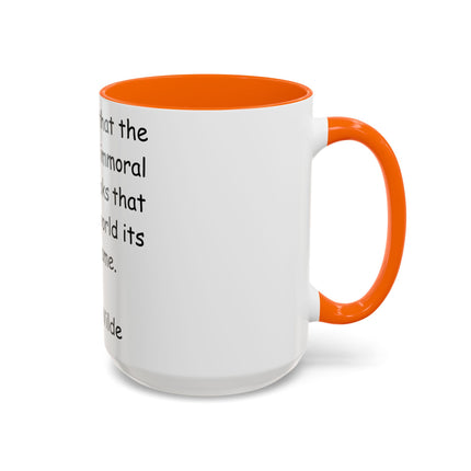 Oscar Wilde Accent Mug – “Books & Shame” Quote – 15oz Ceramic