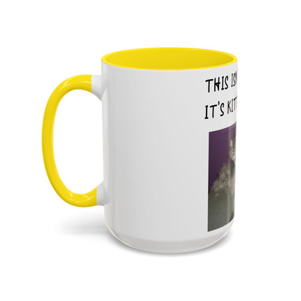 Kitty Glitter Mug – 15oz Accent Ceramic Cup for Cat Lovers