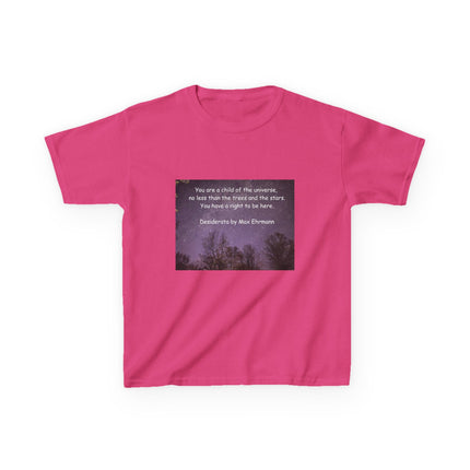 Kids Tee – “Child of the Universe” Quote – Heavy Cotton™