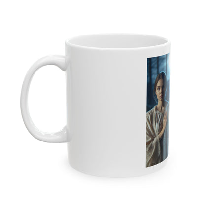 Vintage Gothic Sisters Ceramic Mug — Moonlit Victorian Portrait Coffee Cup (11oz/15oz)