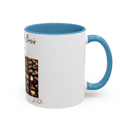 Chocolate Is Brain Fuel Accent Mug – 11oz – Sweet & Smart Gift