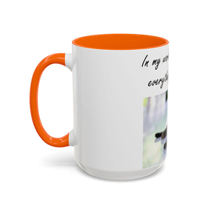 Black Cat Accent Ceramic Mug – “A Cat Makes Everything Better” – 15oz