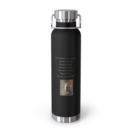 Insulated Copper Bottle 22oz — Motivational Poem Design