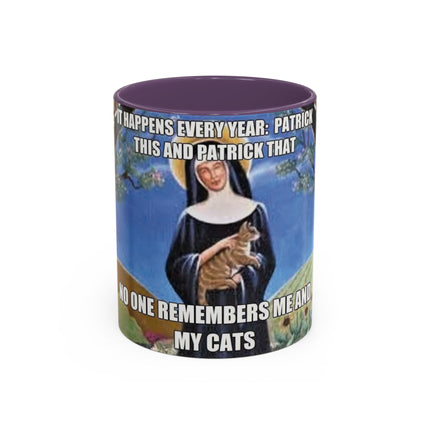 Funny Cat Lover Mug – ‘No One Remembers Me and My Cats’ – 11oz