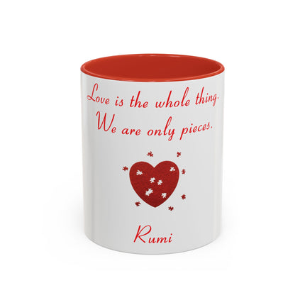 Rumi Love Quote Mug – 11oz Accent Cup for Coffee & Connection