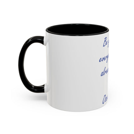 Inspirational Accent Mug – Oscar Wilde Quote, 11oz Ceramic Gift