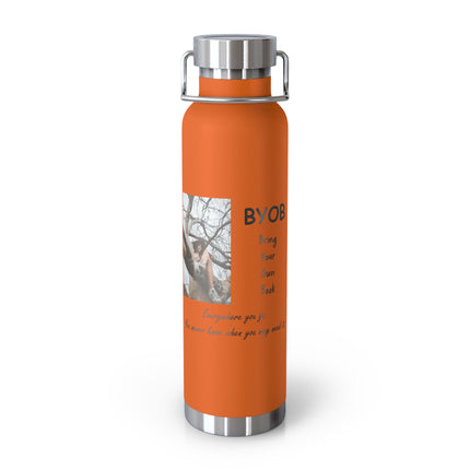 BYOB Bottle – “Bring Your Own Book” – 22oz Copper Insulated Design