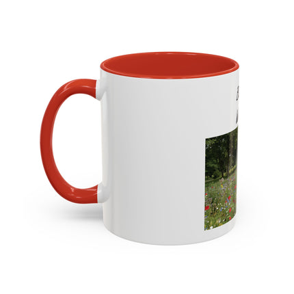 Bloom Wildly Floral Accent Coffee Mug — Inspirational Garden Photo 11/15oz