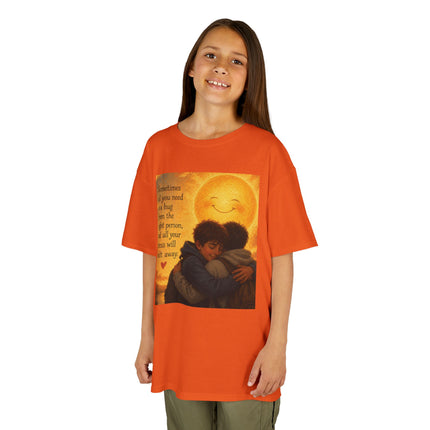 Kids Hug Tee — "Sometimes all you need is a hug" Heartwarming Children's T‑Shirt