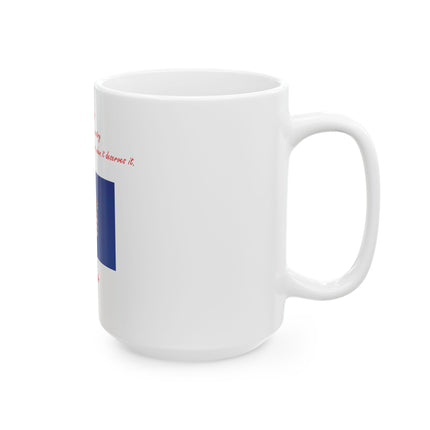 Patriot Quote Ceramic Mug — American Flag & Mark Twain Quote (11oz/15oz)