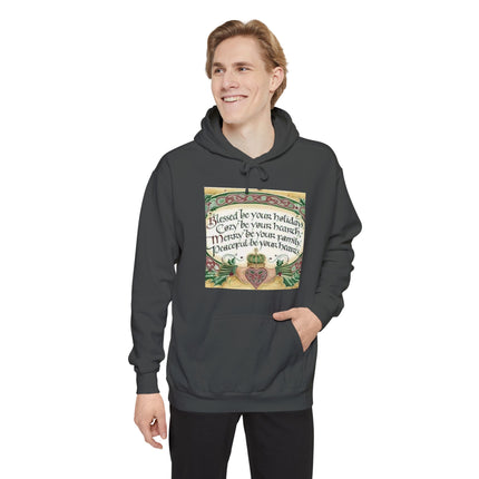 Celtic Holiday Hoodie — "Blessed be your holidays" Cozy Family Christmas Sweatshirt