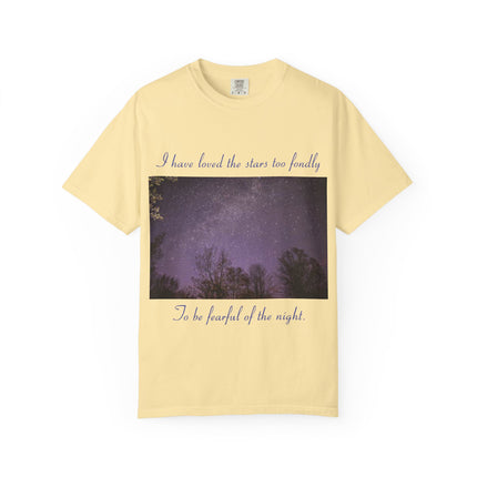 Unisex Starry Night T-Shirt - "I have loved the stars too fondly" Quote
