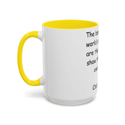 Oscar Wilde Accent Mug – “Books & Shame” Quote – 15oz Ceramic