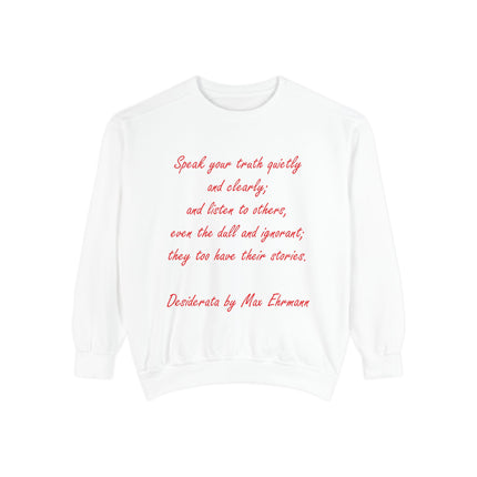 Inspirational Unisex Sweatshirt – “Speak Your Truth”