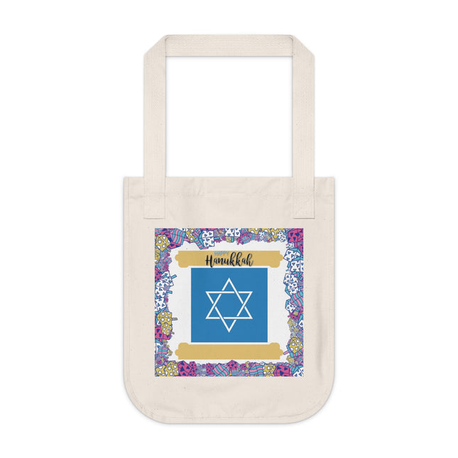 Happy Hanukkah Tote – Organic Canvas Bag for Joyful Gatherings